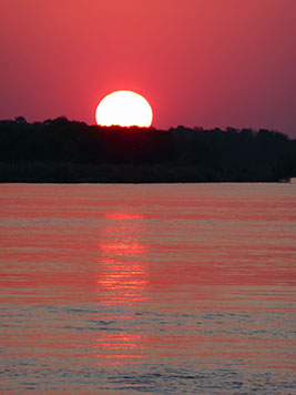 Sonnenuntergang am Sambesi